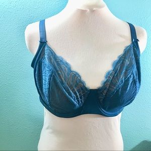 Ava & Viv teal bra 44DD